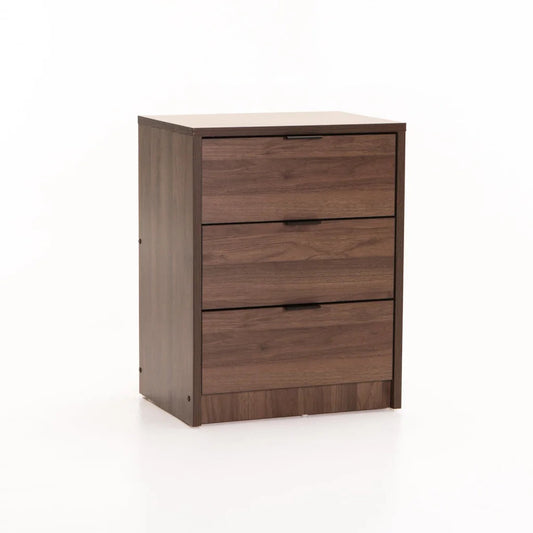 Kappa 3 Drawer Pedestal Walnut