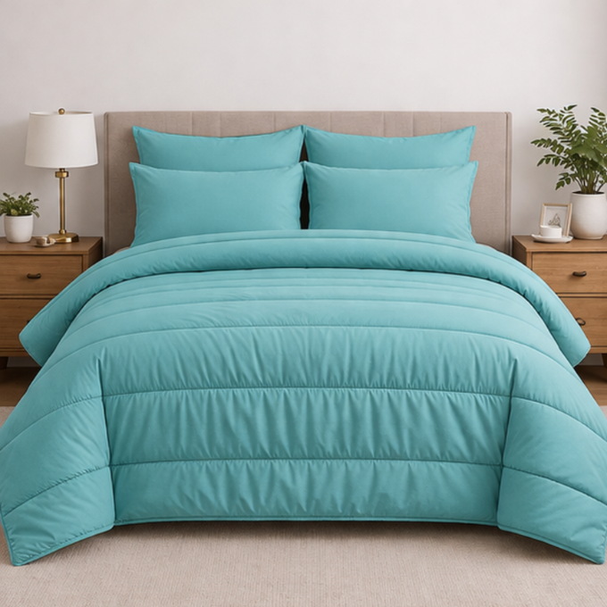 Plain Comforter 5PCs Set