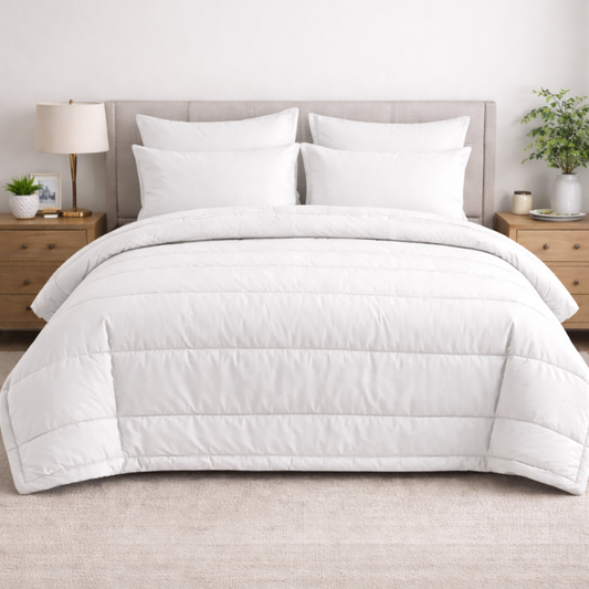Luxury Plain Comforter 5PCs Set