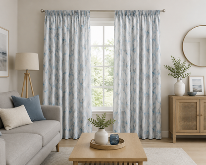 280 x 220cm Polygon Palladium Taped Lined Curtain - RC1280-1