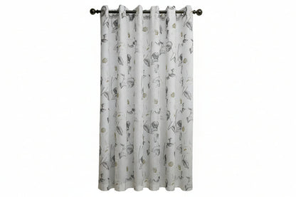 225x250cm Pencil Sketch Lined Eyelet Curtain