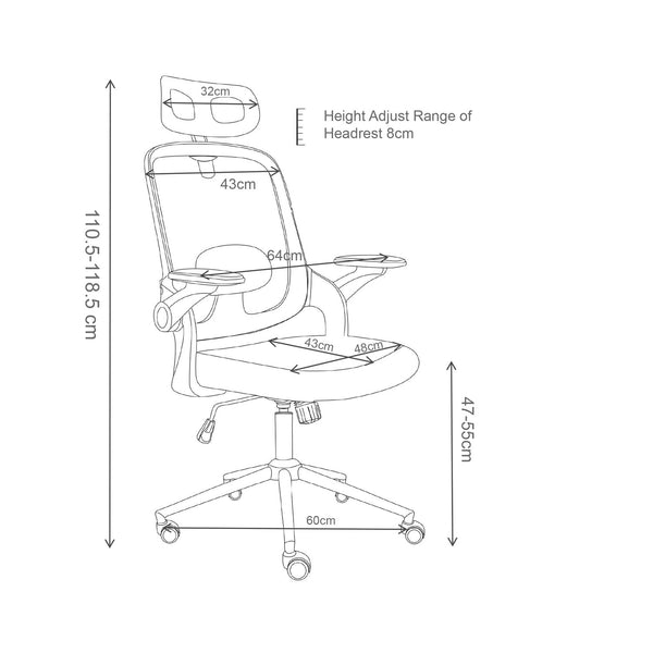 Ergonomic Office Chair Mash 22 Black