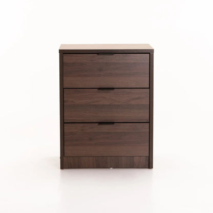 Kappa 3 Drawer Pedestal Walnut