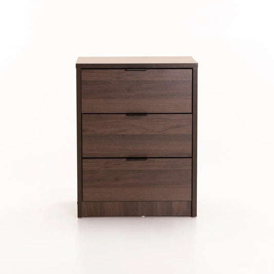 Kappa 3 Drawer Pedestal Walnut