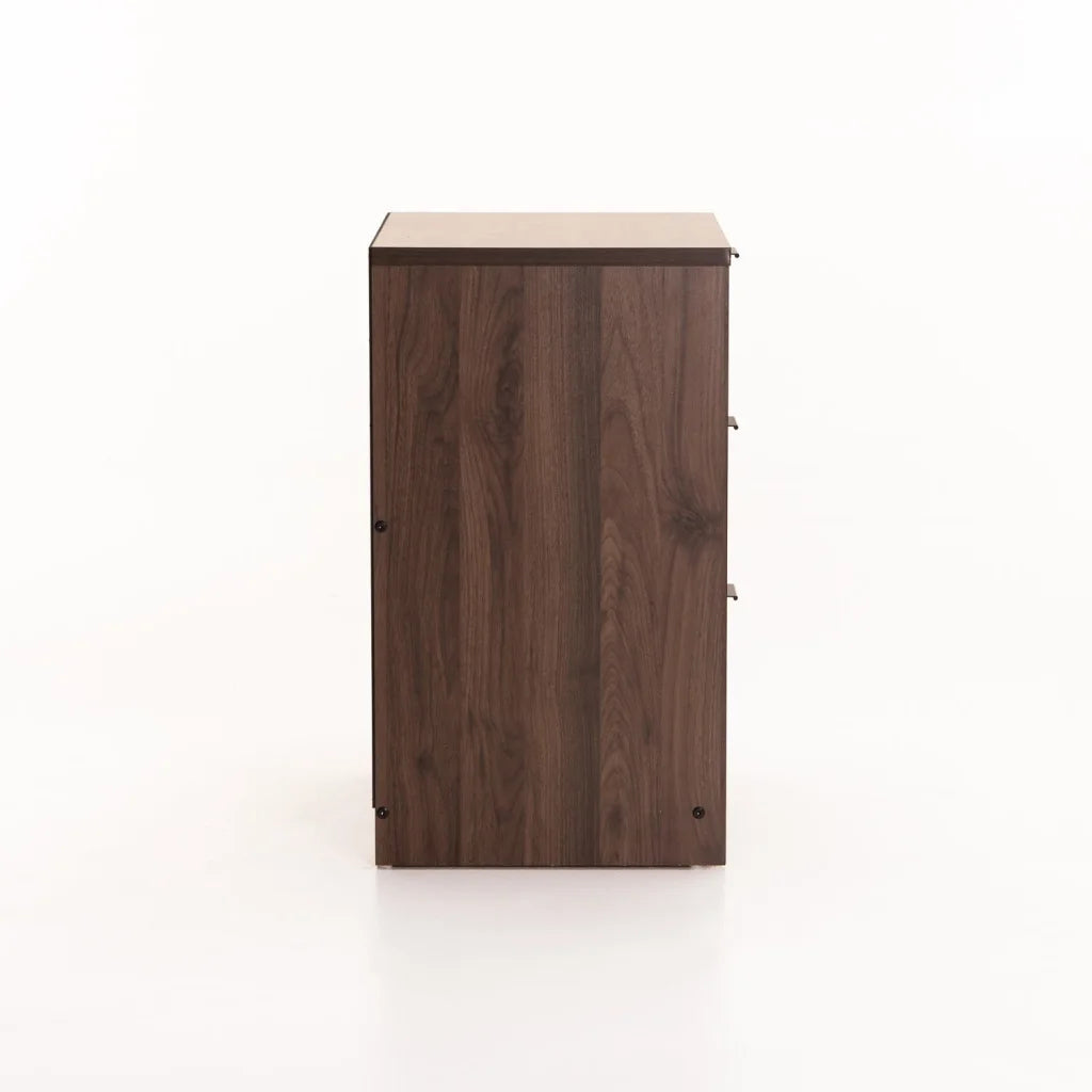 Kappa 3 Drawer Pedestal Walnut