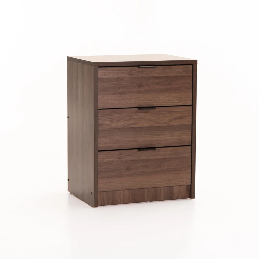 Kappa 3 Drawer Pedestal Walnut