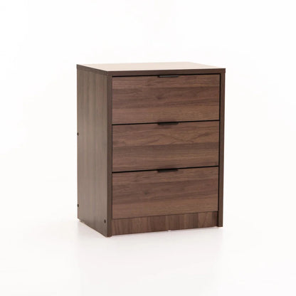 Kappa 3 Drawer Pedestal Walnut