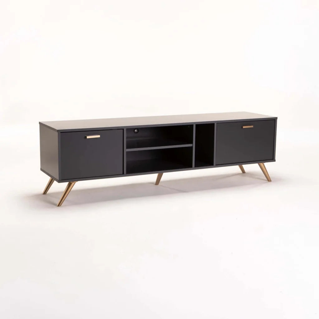Nova 160cm 2 Door TV Unit Grey