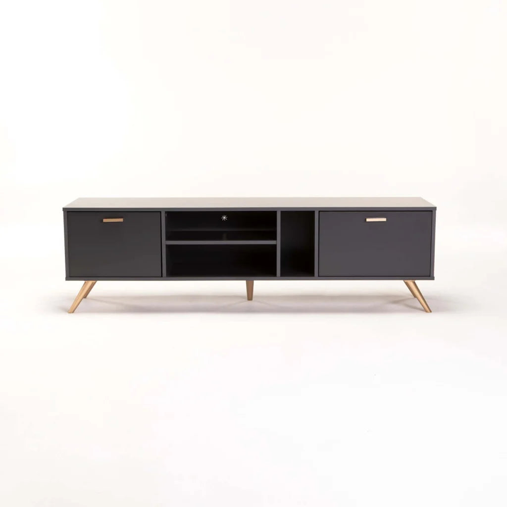 Nova 160cm 2 Door TV Unit Grey