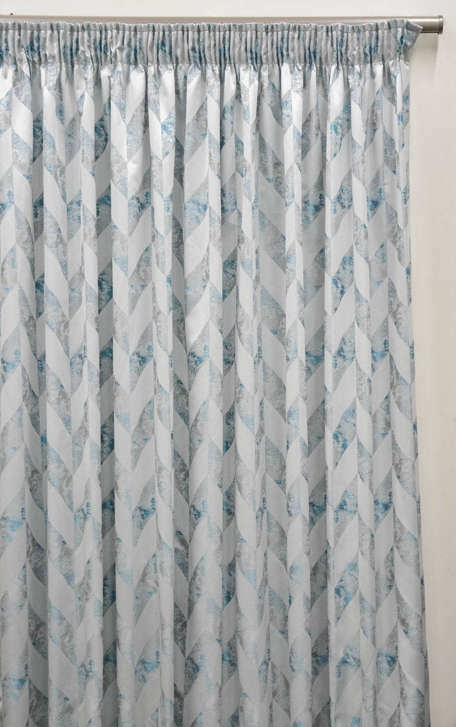 280 x 220cm Polygon Palladium Taped Lined Curtain - RC1280-1