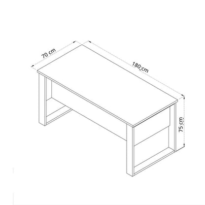 Togo 180cm Desk Oak