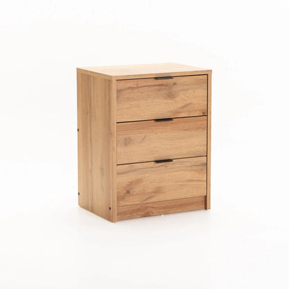 Kappa 3 Drawer Pedestal Wild Oak