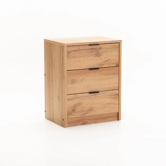 Kappa 3 Drawer Pedestal Wild Oak