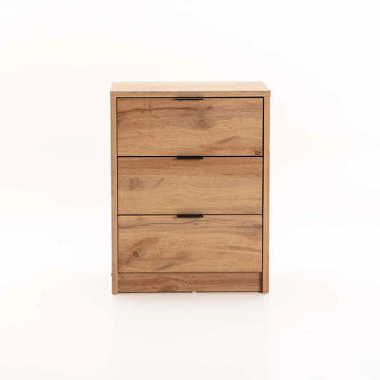 Kappa 3 Drawer Pedestal Wild Oak