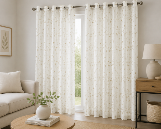 250x220cm Fancy Voile Eyelet Curtain