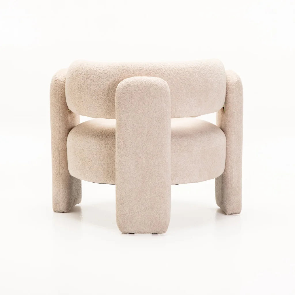 Kelly Fabric Chair Cream
