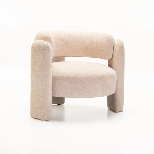 Kelly Fabric Chair Cream