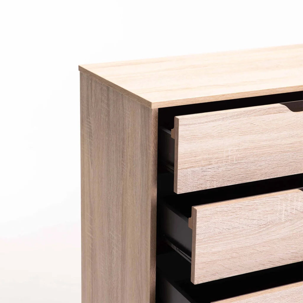 Nordic 5 Drawer Chest – Light Oak