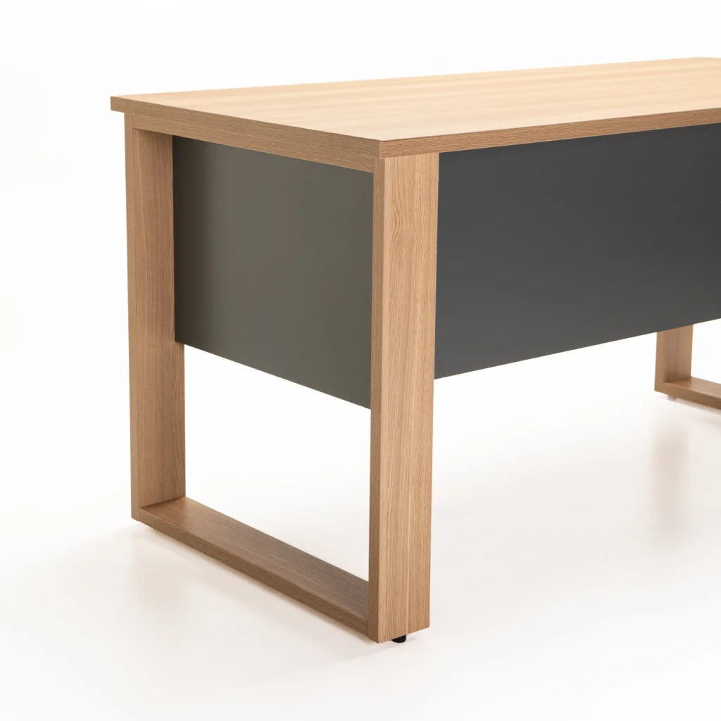 Togo 150cm Executive Desk Oak/Grey