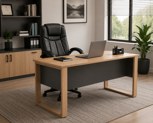 Togo 150cm Executive Desk Oak/Grey