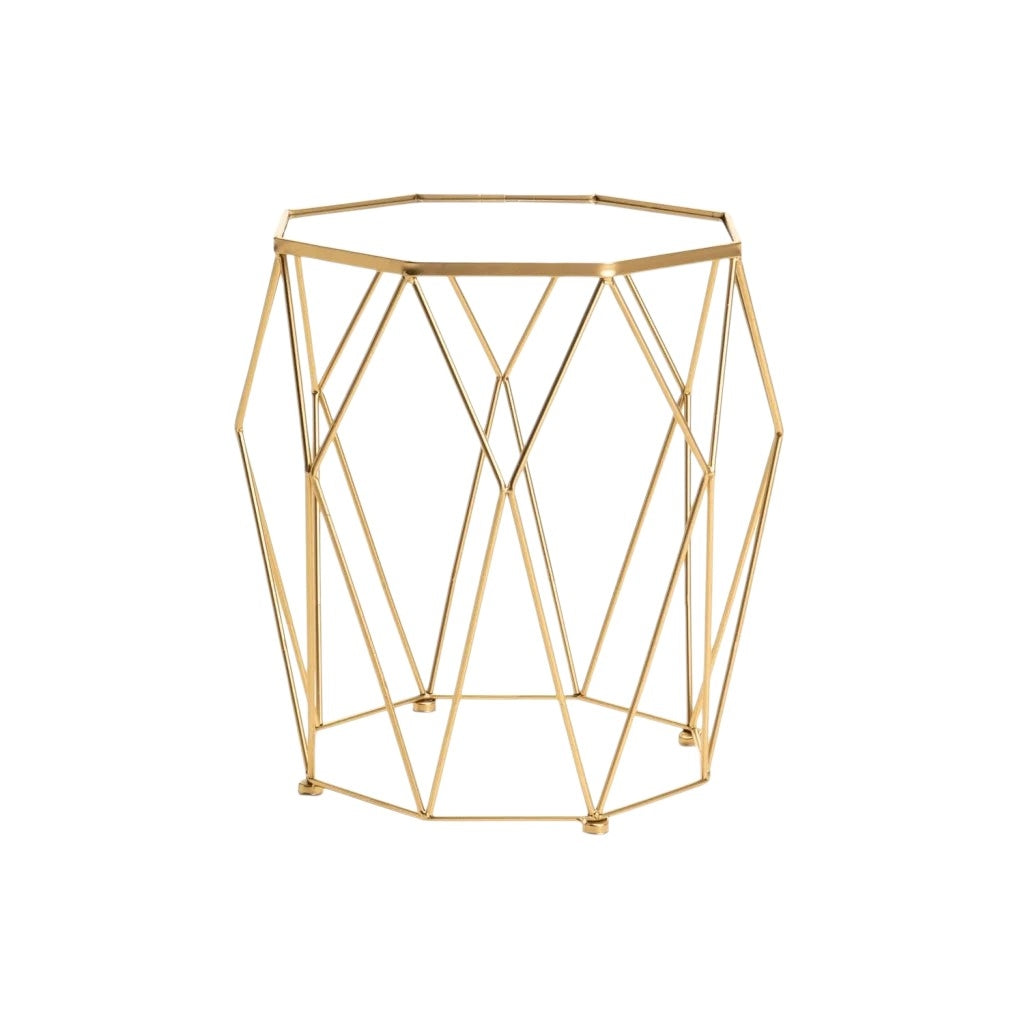 Venus 40cm Gold Metal Side Table